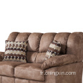 Le sofa sectionnel de tissu place des meubles de sofa de salon à deux places